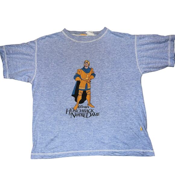 Vintage Disney Captain Phoebus The Hunchback of Notre Dame blue adult T Shirt - Picture 1 of 5